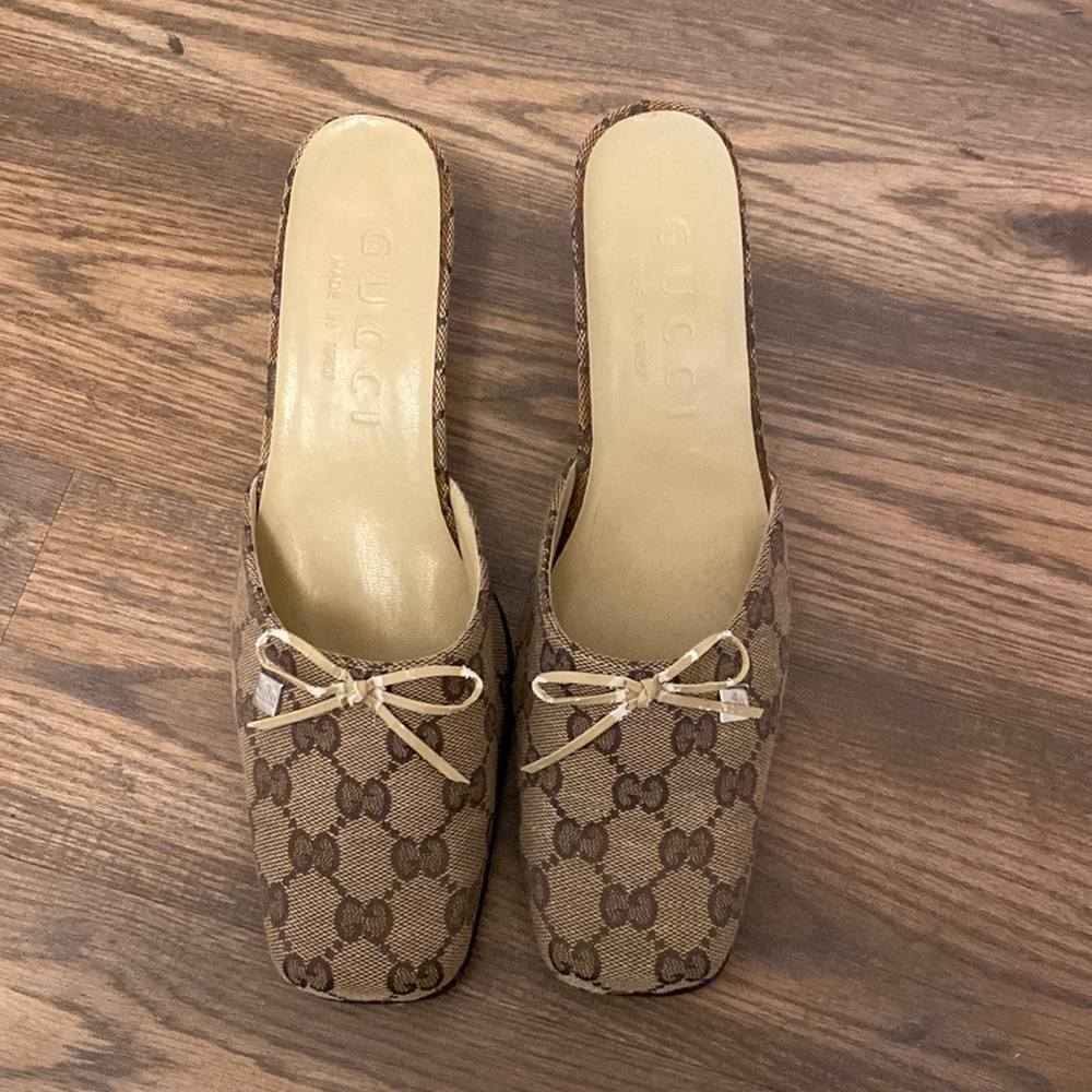 Gucci Mules Heels Vintage Gucci